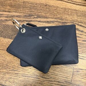NWOT Kate Spade Black Pouch Duo